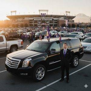 Husky football game transportation BNG Limousine Husky football game transportation
