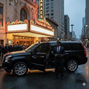 Paramount Theatre Seattle car service BNG Limousine Paramount Theatre Seattle car service
