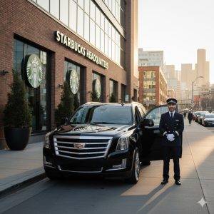 Starbucks headquarters transportation BNG Limousine Starbucks headquarters transportation