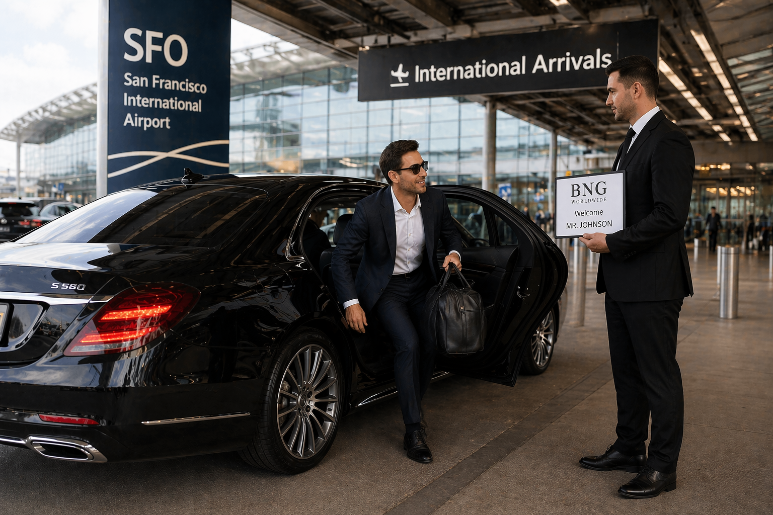 Limo from SFO Airport meet and greet service