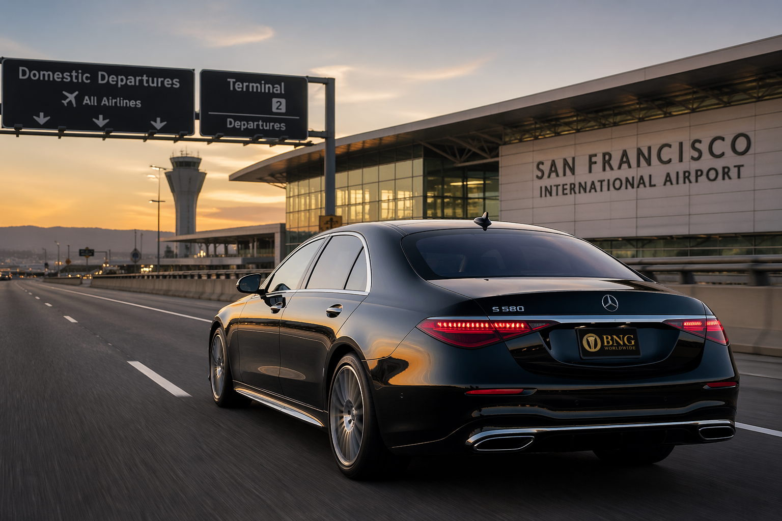Book Limo to SFO Airport : Travel with number 1 company BNG Limousine