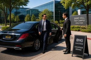 SFO to Menlo Park chauffeur service Silicon Valley executive travel