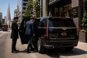 chauffeur service from San Francisco to Oakland Airport executive SUV
